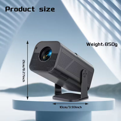 Advanced Portable Projector | 4K Video Decoding, WiFi 6, 1080P Home Theater, Built-In Android 11.0 | Suitable for Mobile Projection