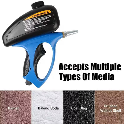 Sand Blaster 1pc Air-Powered Small Nozzle Pneumatic Sandblasting Gun | Metal Glass Anti-Rust Sandblasting Rust Remover Manual Sand Blaster for Air Compressor Home Improvement Auto Repair DIY