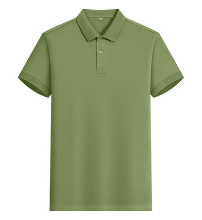 200g Island cotton polo shirt, cotton , cashmere texture, silk luster, moisture-wicking, anti-wrinkle, wear-resistant, short-sleeved