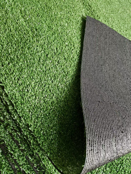 3ft x 32ft Premium Artificial Turf Mat with Drainage Holes. Thick Fake Grass with Rubber Backing, Ideal for Indoor/Outdoor Pet Areas, Garden, Lawn, Patio & Balcony Decor(Grass height 0.6 inches/1.5cm) by Dropsure