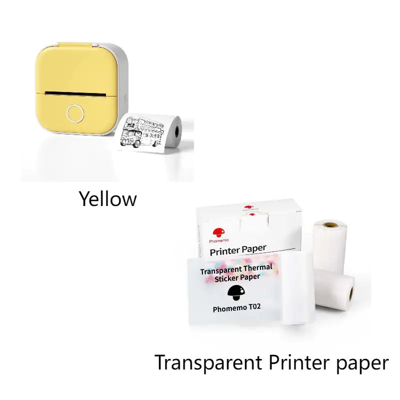 Portable Mini Thermal Label Printer Home Photo Printer Student Wrong Question Printer Bluetooth Mini Label Printer Price Tag - Anti Spier 