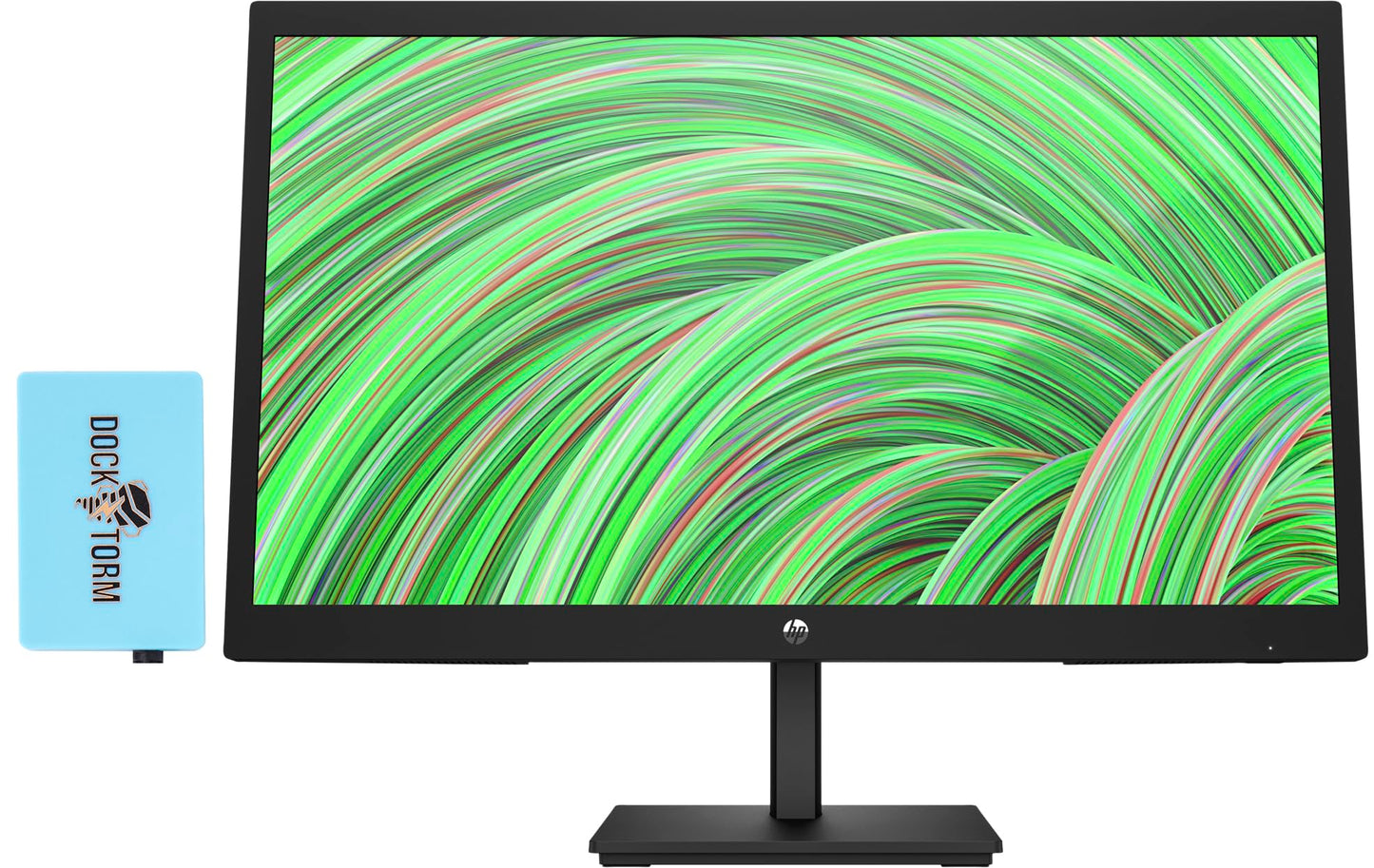 HP 22 inch LED FHD FreeSync Monitor with Docztorm Dock 22" Full HD (1920 x 1080) Anti-Glare Monitor Narrow Bezel Display HDMI VGA Modern Design Ideal for Home and Business (2024 Latest Model) by Anti Spier