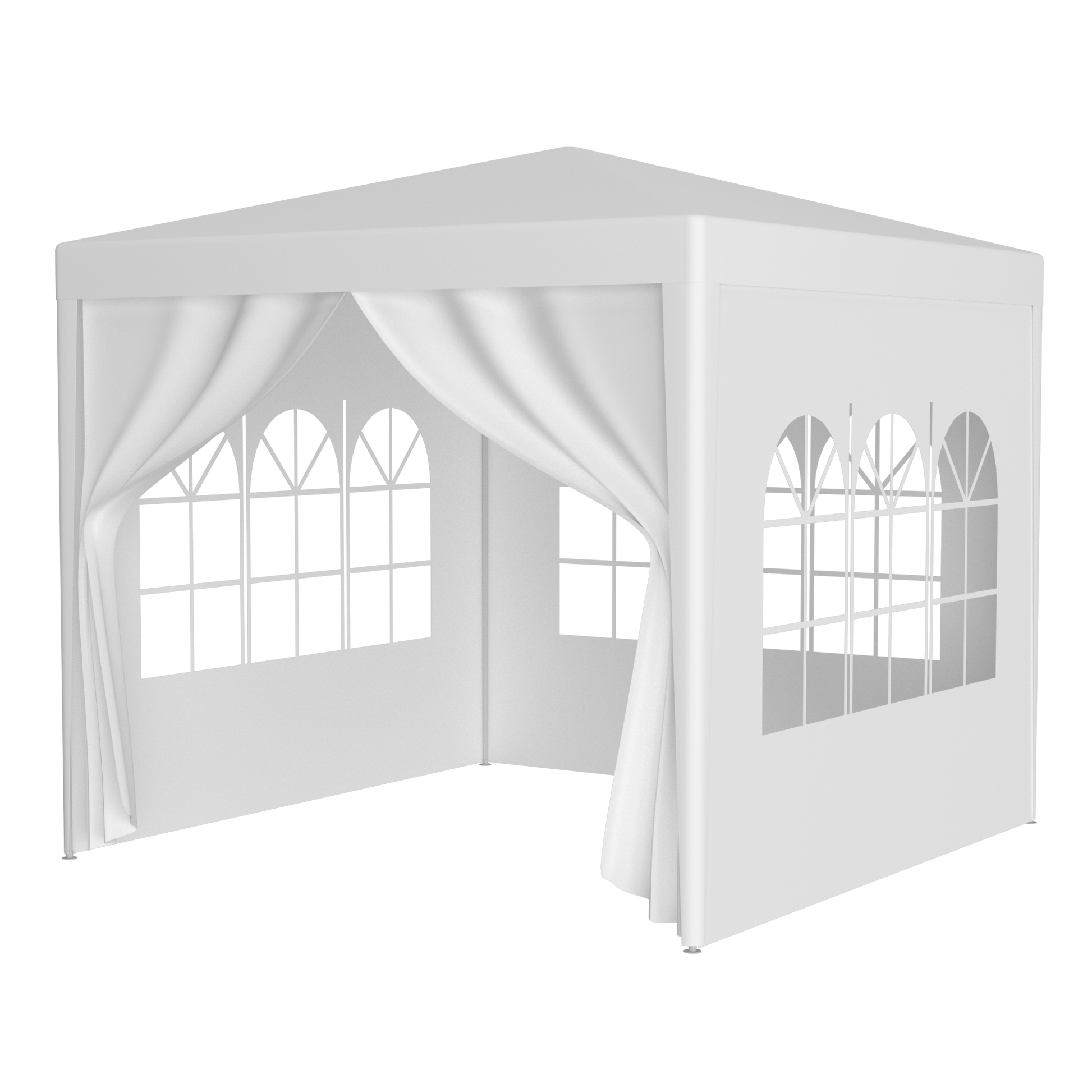 10'x10' Party Tent Outdoor Heavy Duty Gazebo Wedding Canopy + 4 Removable Walls ,Green by Dropsure