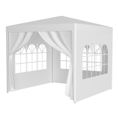 10'x10' Party Tent Outdoor Heavy Duty Gazebo Wedding Canopy + 4 Removable Walls ,Green by Dropsure