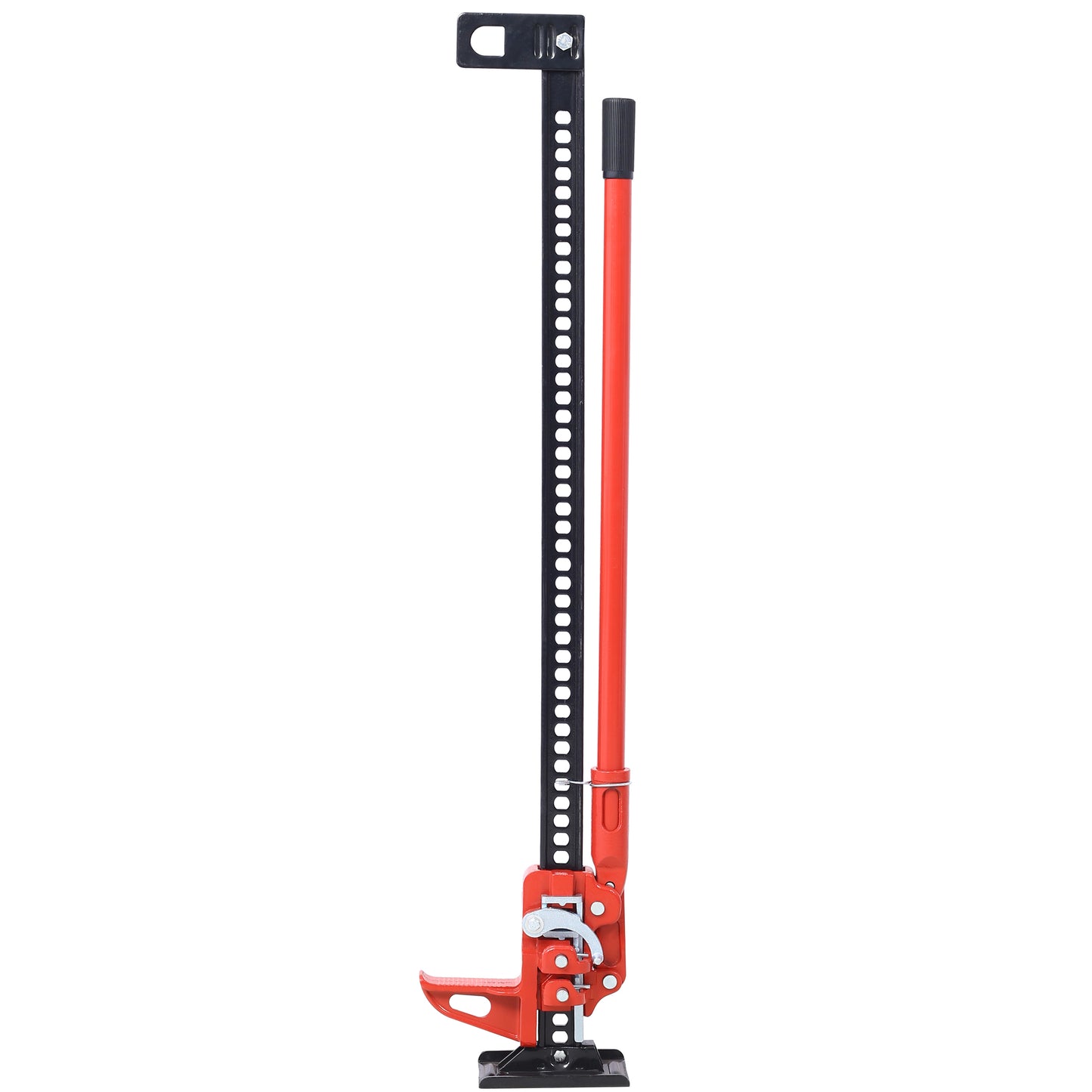 High Altitude Farm Jack, 48 Inch Practical Farm Jack, 7000 Lb Capacity Ratchet Off-Road Utility Jack, Heavy Duty Farm Jack For Tractors, Trucks, SUVs, Bumper Lifts, Red