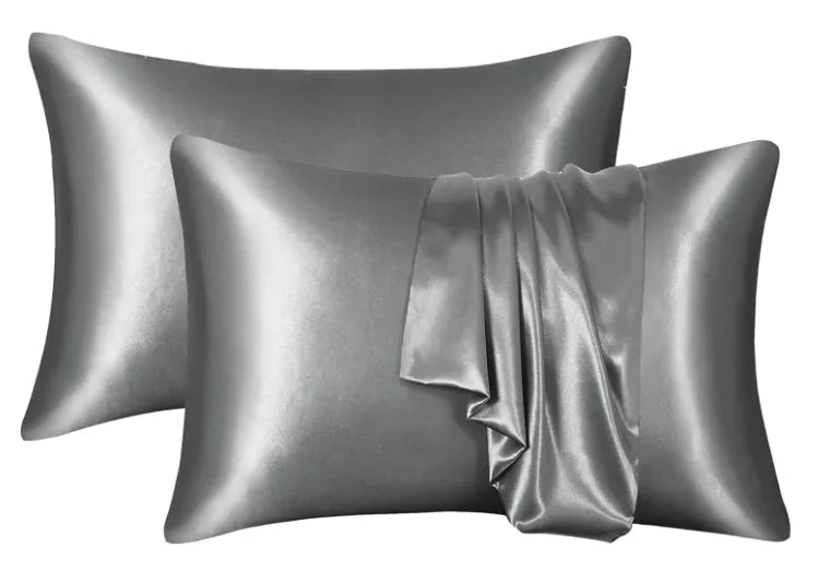 Silk-like Solid Color Pillowcase