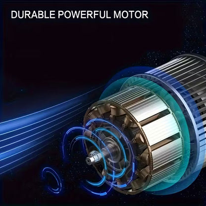 Wireless Car Vacuum Cleaner - Large Suction, Capacity, Charging, Suitable for Home And Car/Office Cleaning, Portable with Crevice Tool