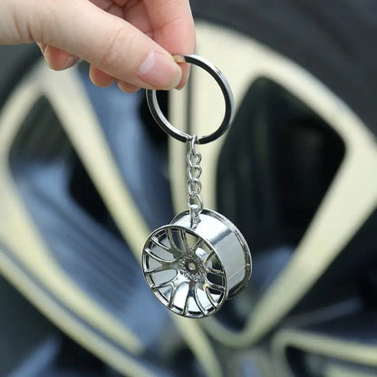 Wheel Rim Hub Tuning Keychain