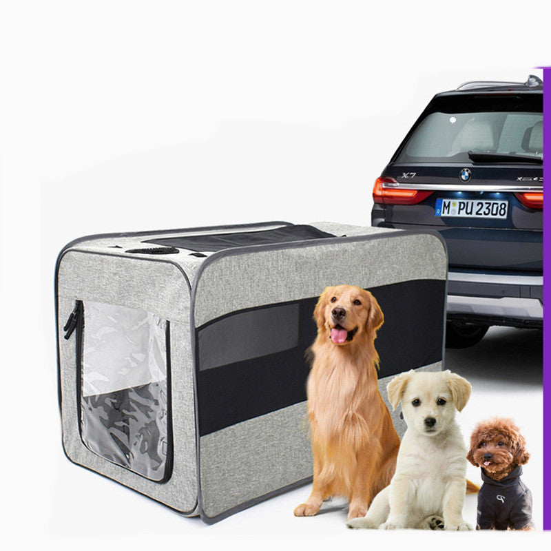 Pet Travel Carrier Bag Portable Pet Bag Folding Fabric Pet Carrier Travel Carrier Bag For Pet Cage With Locking Safety Zippers by Pet Zen