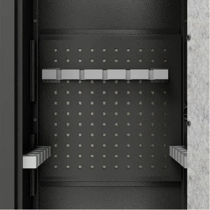 Large Gun Safe With 3 Pistol Pouches, Heavy Duty Biometric Fingerprint Lock, Rifle Gun Safe With Adjustable Stand