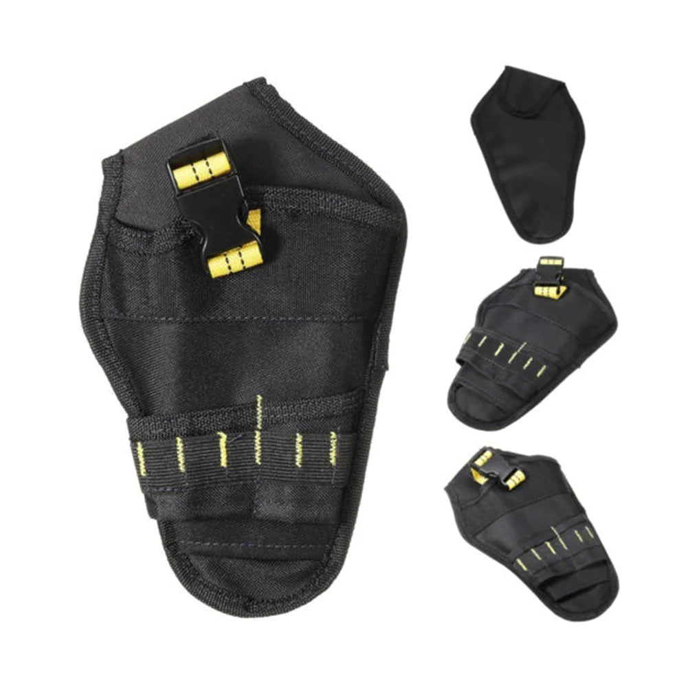 Heavy Duty Drill Holster Tool Belt Pouch Bit Holder Hanging Waist Bag Drill Tool