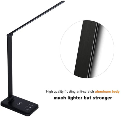 5 Lighting Mode LED Desk Lamp + Wireless Phone Charger