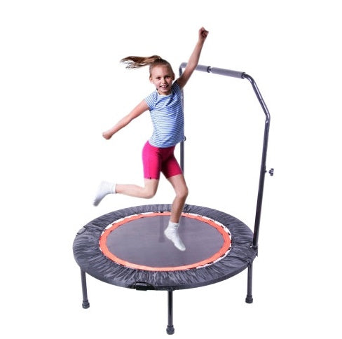 40 Inch Mini Exercise Trampoline For Adults Or Kids Indoor Fitness Rebounder Trampoline With Safety Pad Max. Load 300LBS