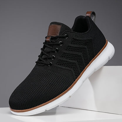 Men's casual shoes made of woven mesh fabric, large-sized men's casual shoes