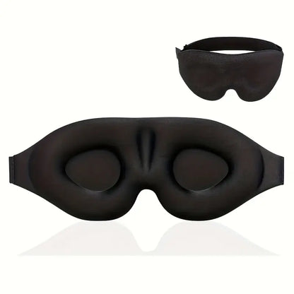 Adjustable 3D Sleep Mask for Men & Women - Breathable, Light-Blocking Eye Cover for Naps & Travel Father's Day, Mother's Day Gift