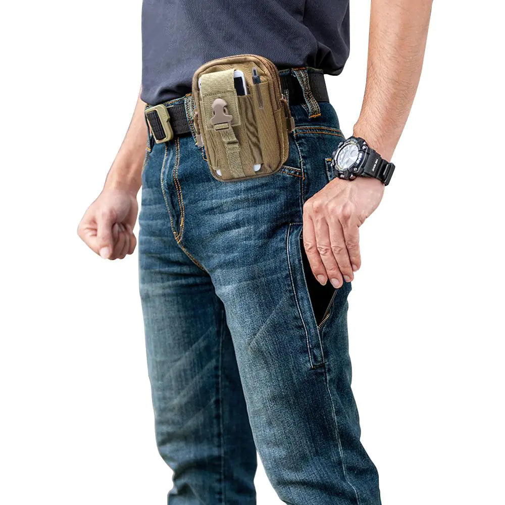 Waterproof Tactical Pouch Belt Waist Pack - Anti Spier 