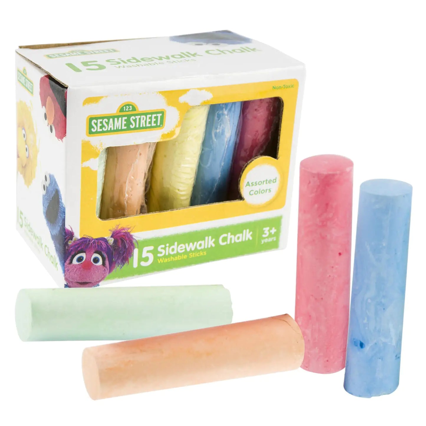 Sesame Street Chalk- Assorted Colors 15ct