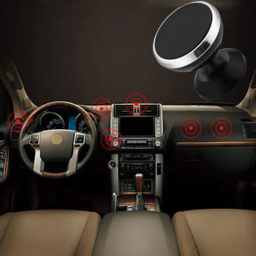 360 Degree Magnetic Car Dash Mount Ball Dock Holder For Phone Tablet Universal - Anti Spier 