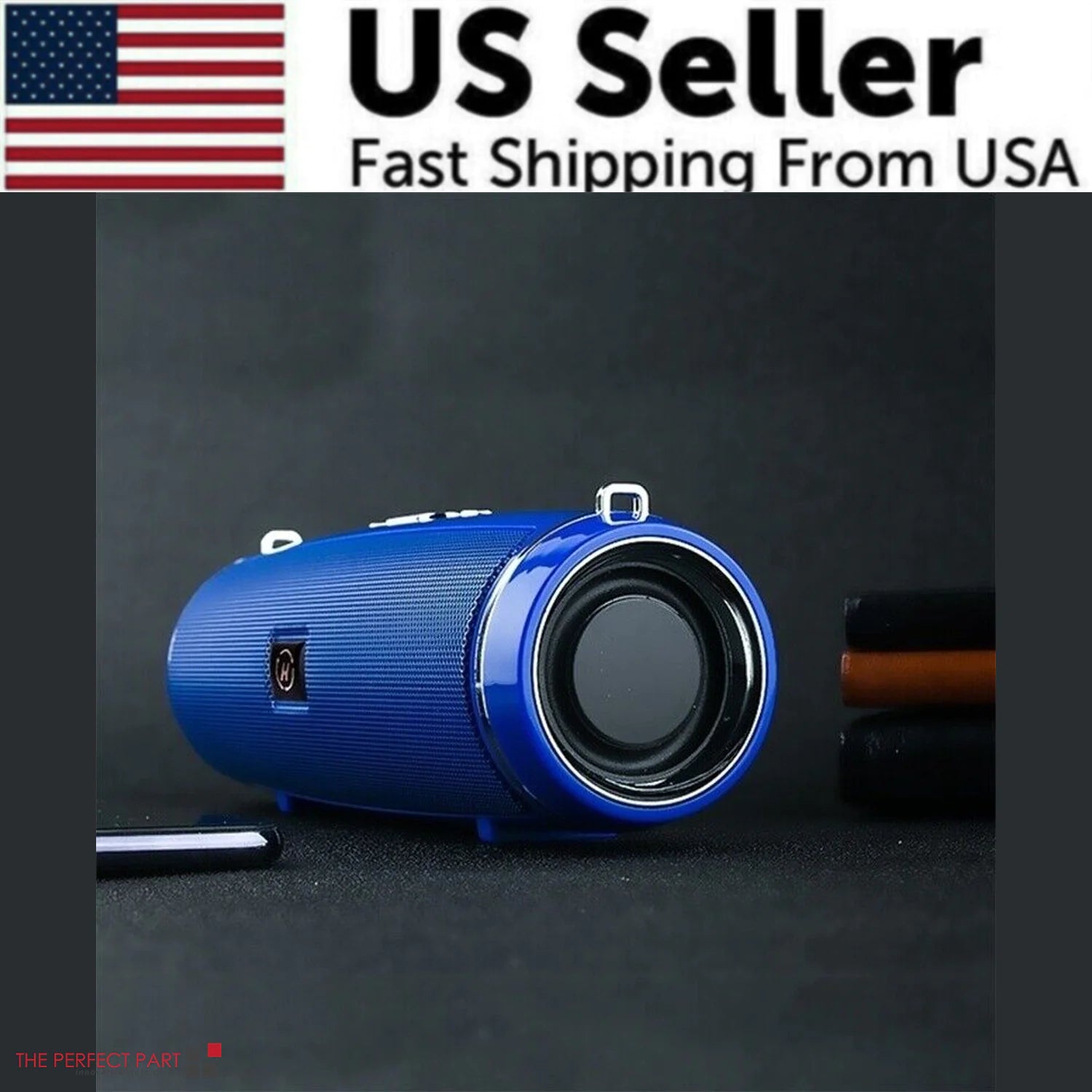 Bluetooth 5.1 Speaker Wireless Waterproof Outdoor Stereo LOUD Bass USB/TF Strap - Anti Spier 