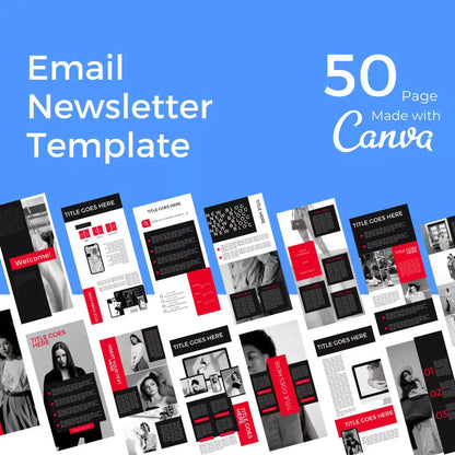 Downloadable 50 Pages Email Newsletter Template Style #2