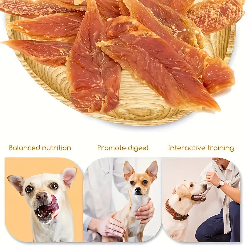 100g/500g(3.53oz/1.1LB )Chicken For Dogs, Chicken Dog Treats For Small Dogs, Medium Pets And Large Breeds, Natural Dog Treats