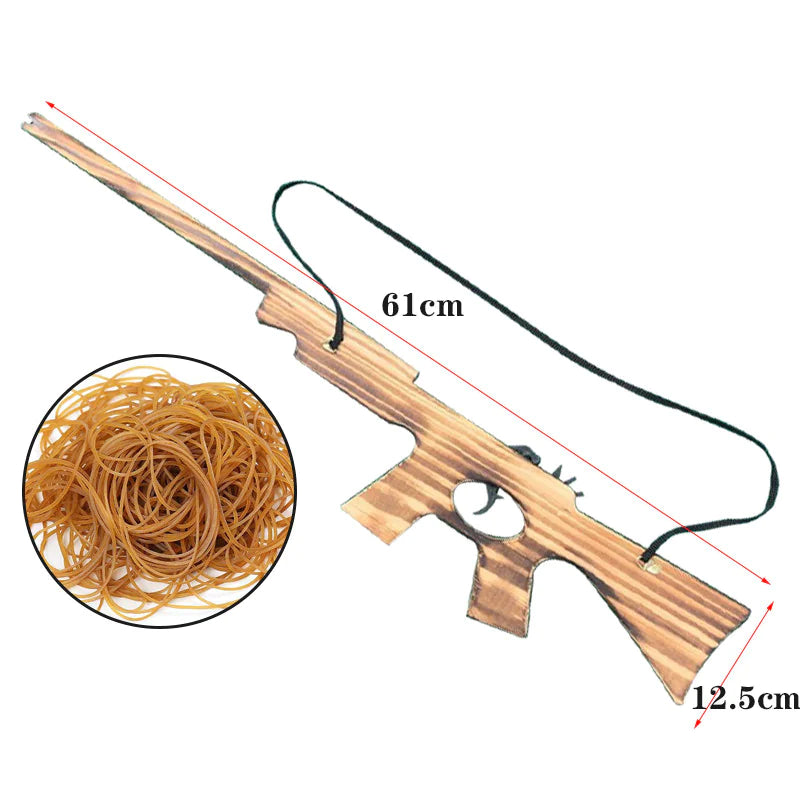 Wooden Rubber Band Launcher