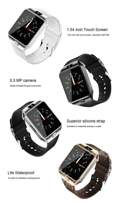 Bluetooth Smart Watch w/Camera Waterproof Phone Mate For Android Samsung iPhone - Anti Spier 