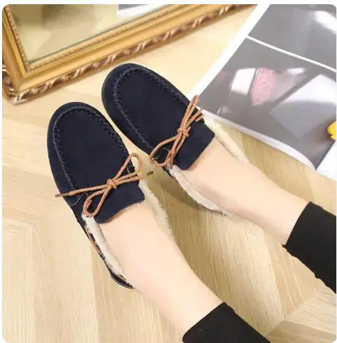 Winter Casual Plush Flat Shoes