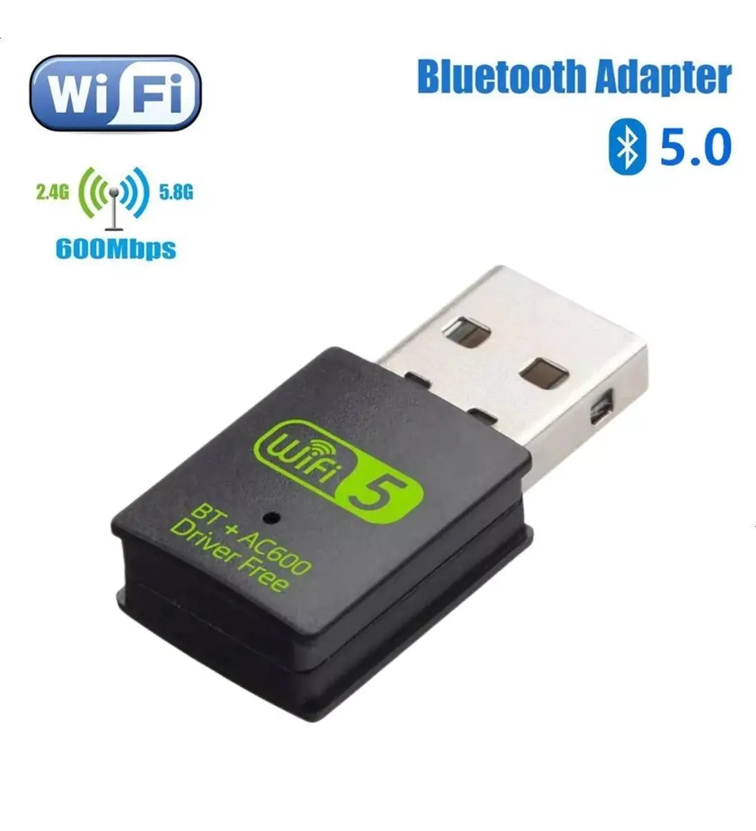 USB AC600m 2.4G+ 5G WIFI RECEIVER