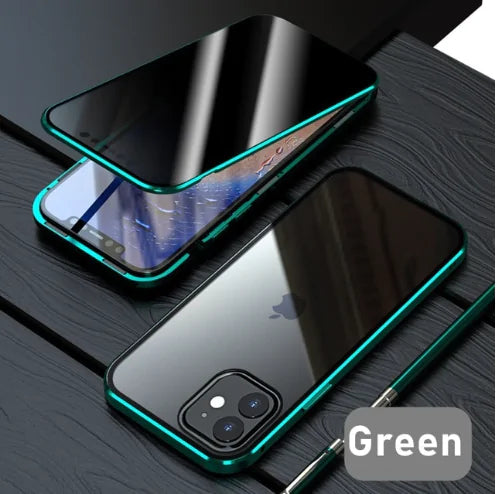 Glass Privacy Metal Phone Case