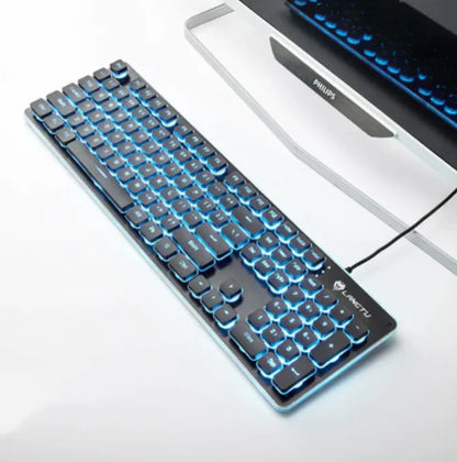 USB Wired Luminous Gaming Keyboard – Ideal for Home & Office Use