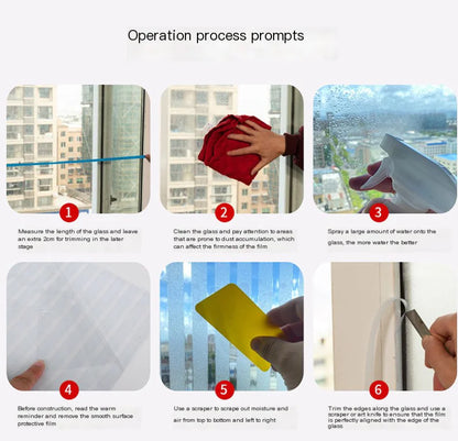 Static Cling Window Film - Frosted 3D Decorative Vinyl