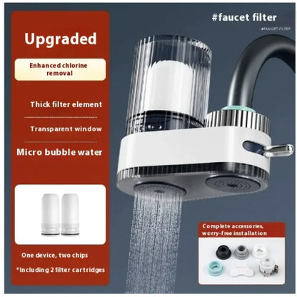 Installation-Free Faucet Water Purifier with Dual Output