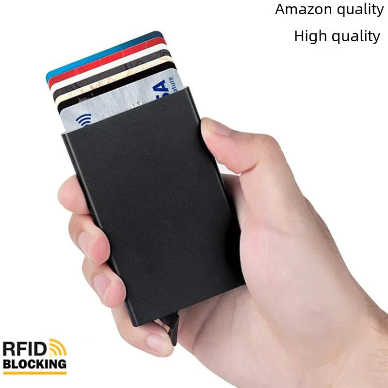 Anti-Magnetic Aluminum RFID Card Holder Wallet