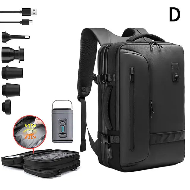 Multi-Functional Expandable Backpack with Vacuum Storage