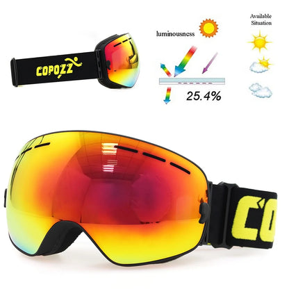 Anti-Fog Ski Goggles