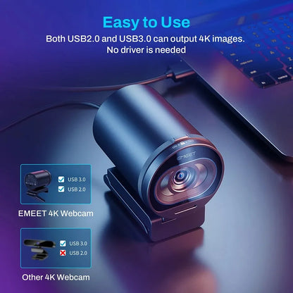 Ultra-clear 4K Live Broadcast Computer Camera