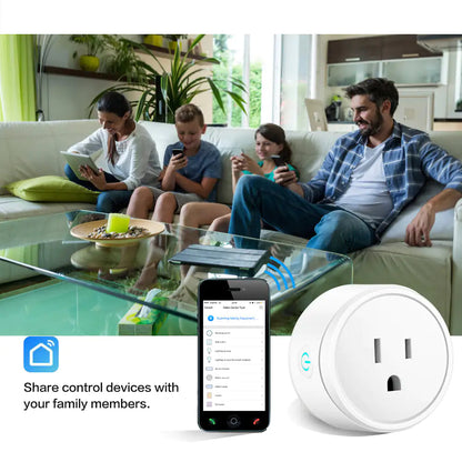 Smart Home Outlet Control By Google Home Assistant Or Amazon Alexa In Pack Of 2 Or 4