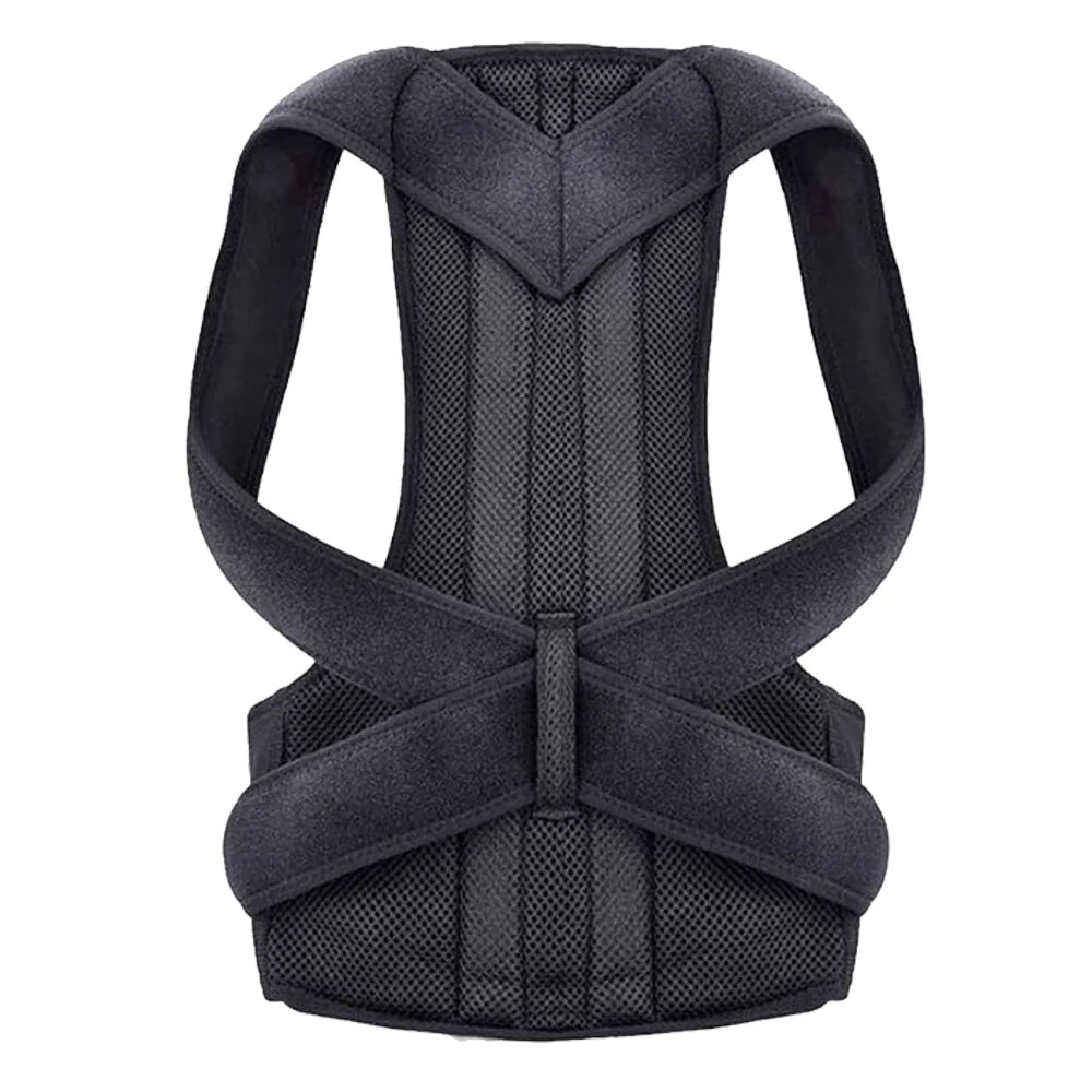 Adjustable Posture Corrector Low Back Support Shoulder Brace Belt For Men Women - Anti Spier 