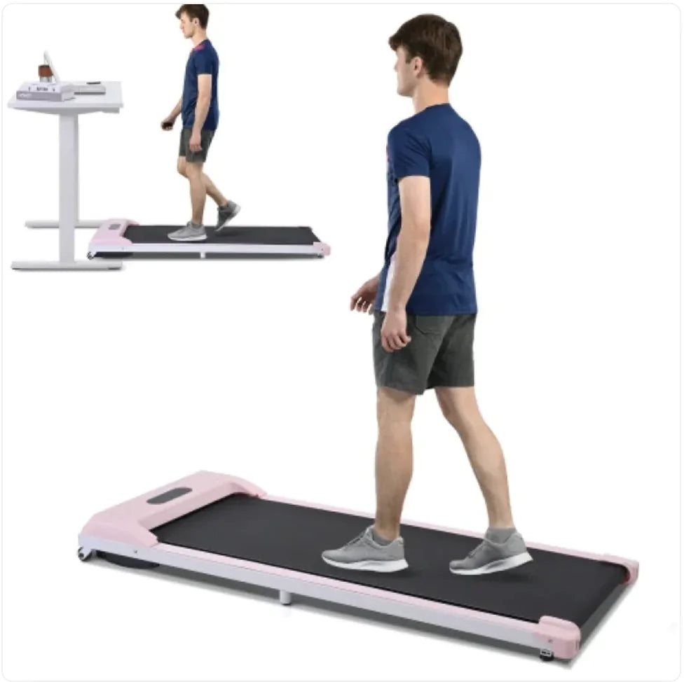 2-in-1 Under Desk Electric Treadmill 2.5HP with Remote Control & Display for Home, Office, and Gym