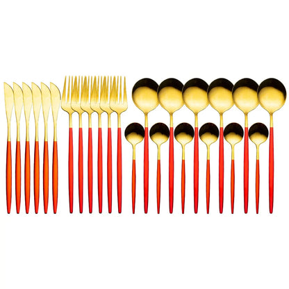 24 Pieces Luxury Cutlery Set