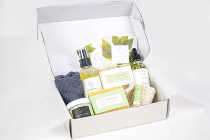 Fresh earthy Natural skincare set, Eucalyptus bath and body, Men Grooming kit/Body oil - Anti Spier 