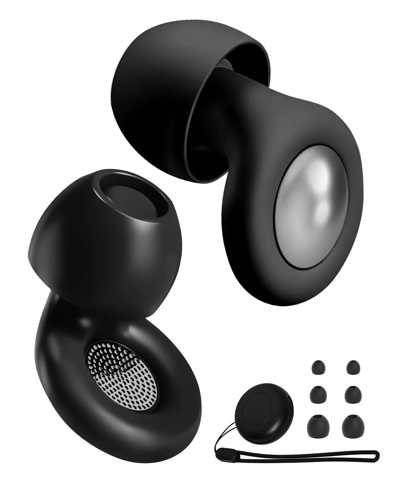 Spriman Noise-Canceling Concert Earplugs – 30dB Noise Reduction Reusable Silicone Earplugs for Hearing Protection | Comfortable Fit with 8 Ear Tips & Premium Carrying Case