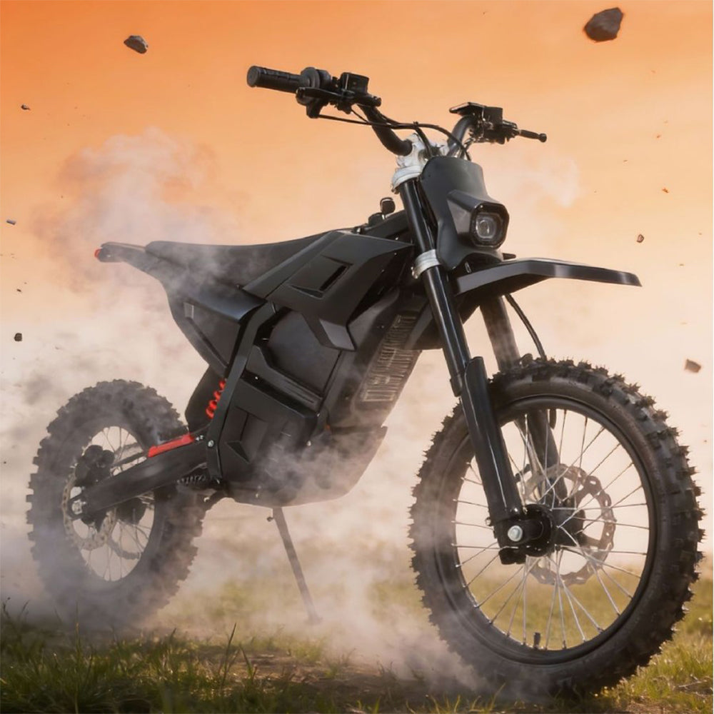 OEM Factory Stock New Trends Adult 5500W High Power Electric Dirt Pit Bike Motocross Motorcycle Mid-Drive 60V 27Ah Batte