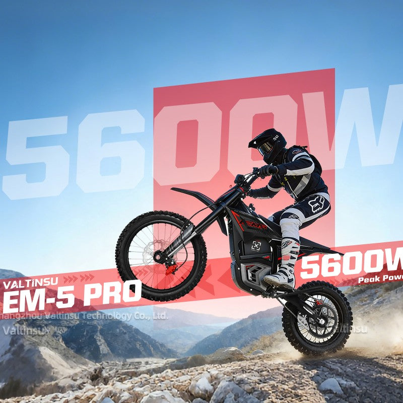Valtinsu Valtinsu Em5 Pro 5600W Long Range Electric Dirt Bike 60V/27Ah Motorbike All Terrain Motocross