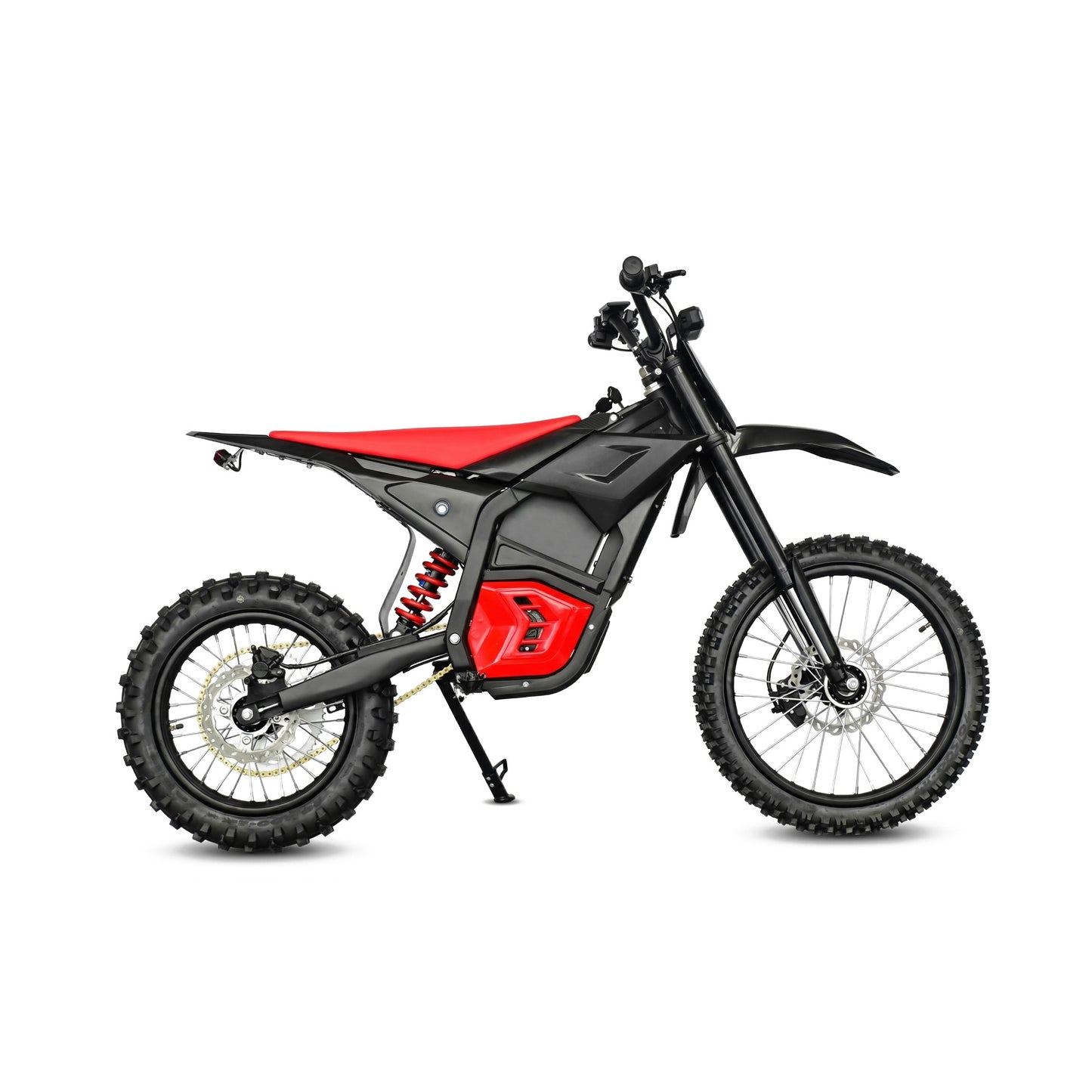 OEM 2026 New Electric Dirt Bike Black Red Mecha Style 48V 45-55km/h Max Speed Chain Drive All-Terrain Off-Road