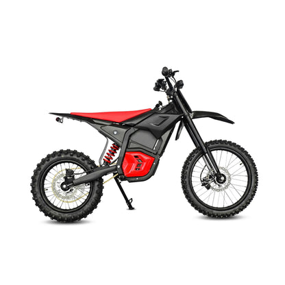 OEM 2026 New Electric Dirt Bike Black Red Mecha Style 48V 45-55km/h Max Speed Chain Drive All-Terrain Off-Road