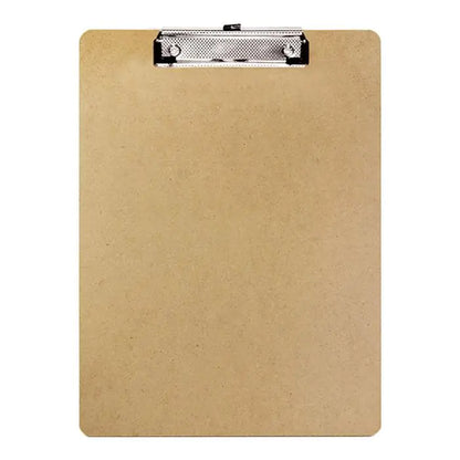 Standard Size Hardboard Clipboard w/ Low Profile Clip