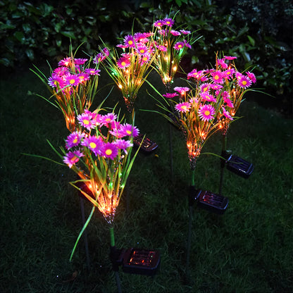 Solar Garden Lights LED Flower Stake Lamp Outdoor Yard Waterproof Patio Decor