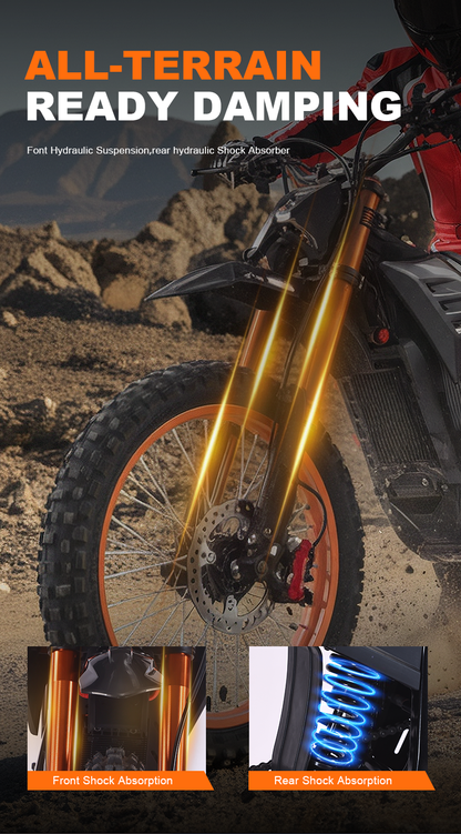 OEM 2025 72V 22.5Ah 4500W peak Electric Motorcycle 75km/h High Speed Racing Electric Dirt Bike